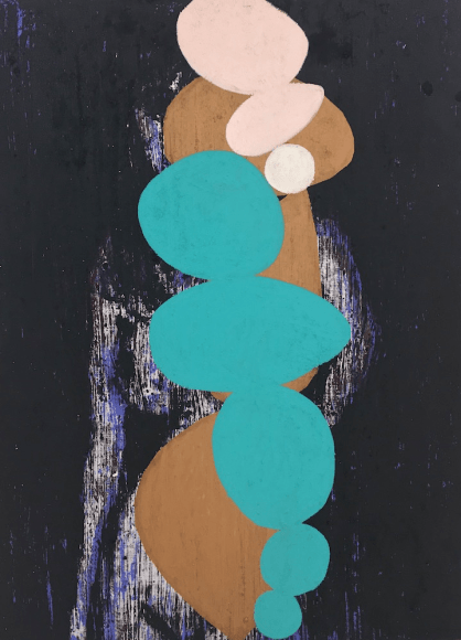Enoc Perez Shapes # 1, 2014 Nudes Oil on canvas