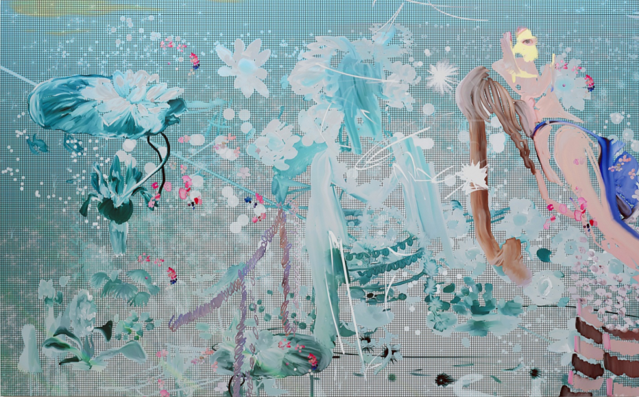 BRINTZ GALLERY_PETRA CORTRIGHT_FEMALE MUSCLE_Ford Body BUILDERS aDVISOR_hooked+on+a+feeling, 2020_59.75x95_Unique Art