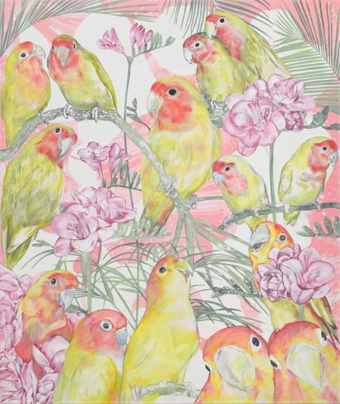 BRINTZ GALLERY, JOHN NEWSOM, The Bright Side, 2017, Oil on canvas, 70 by 60 inches, Unique Art