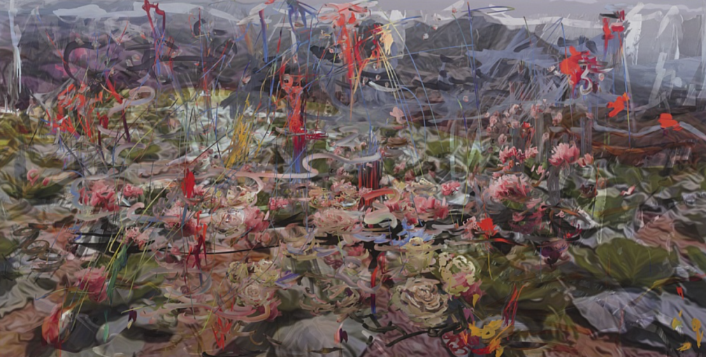 Petra Cortright ColourNurple_as_listed_on_SASArgo_listserv.exe, 2018 Digital painting on Anodized Aluminum