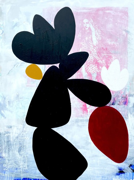 BRINTZ GALLERY_ENOC PEREZ_Untitled (Pink)_2021_80x60_Unique Art