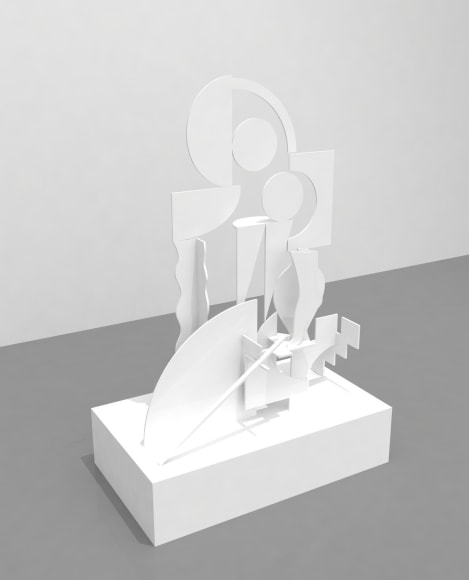BRINTZ GALLERY_CAROLYN SALAS_Untitled (White)_2021_36x60x30_Unique Art