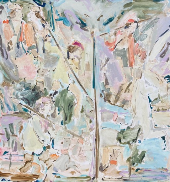 BRINTZ GALLERY_TOMO CAMPBELL_After the Hunt_2020_59x55_Unique Art