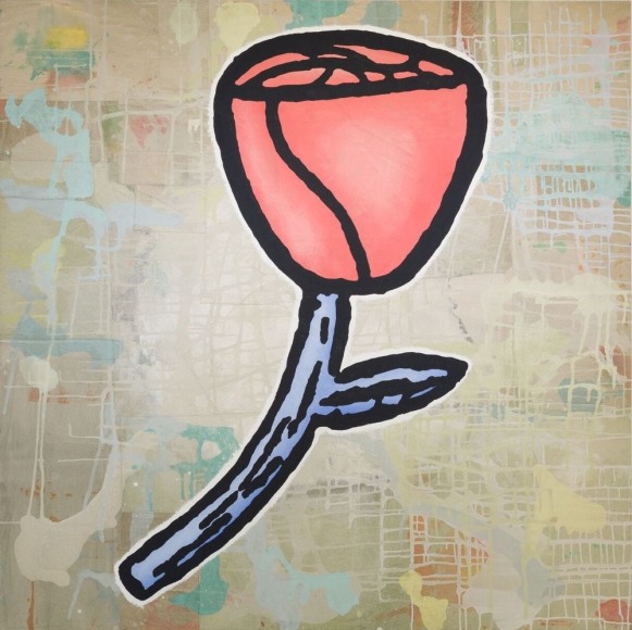 Donald Baechler The Serious Season (Red and Blue), 2017