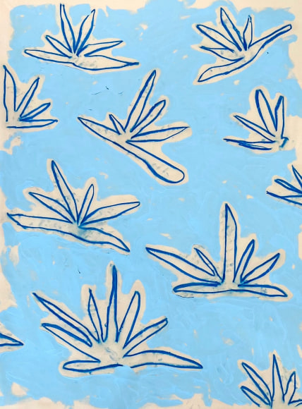 BRINTZ GALLERY, COREY MASON, Blue Ocean 228, 2022, 68, x ,48 inches, 172.7 x 121.9 centimeters, Unique Art