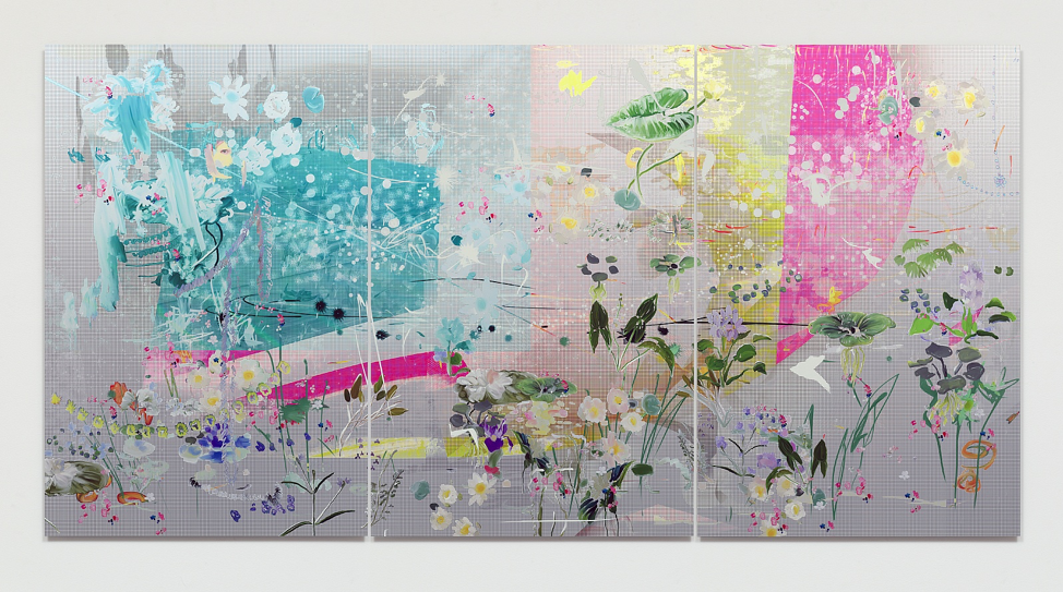 BRINTZ GALLERY, PETRA CORTRIGHT, 1 on 1 sxal videoconferencing"_32bit file size limit linux_77th troop command, 2020, 59.75 x 117.75 inches, Unique Art