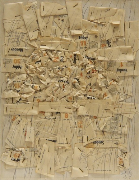 Jack Tworkov, Untitled (Calendar Collage), 1959