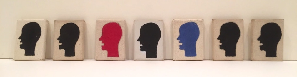 Gene Davis, Group of 7 Mini Self Portraits