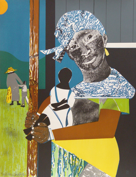 Romare Bearden (1911 - 1988) Come Sunday - Mother and Child 1975 Lithograph H 27.75&rdquo; x W 21.5&rdquo; Signed, Dated and Inscribed Lower Left - &quot;Romare Bearden, 1975, 36/75&quot;