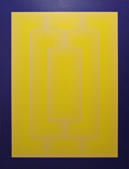 Richard Anuszkiewicz, (born 1930), Reflections III - White Line, 1979, Acrylic On Gessoed Masonite With Screenprint, H 61.125&rdquo; x W 47.125&rdquo;,  Signed, Edition # and Dated Lower Right