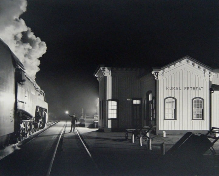 O Winston Link, 1914 - 2001, Birmingham Special at Rural Retreat, Virginia, 1957, Printed in 2000, Gelatin Silver Print, H 16&quot; x W 20&quot;, Signed and Dated Verso