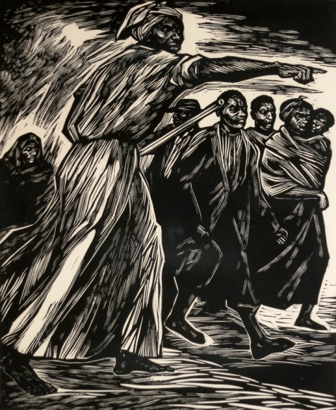 Elizabeth Catlett, Harriet, 1975, Linocut, H 12.25&quot; x W 10&quot;, Signed and Dated Lower Right
