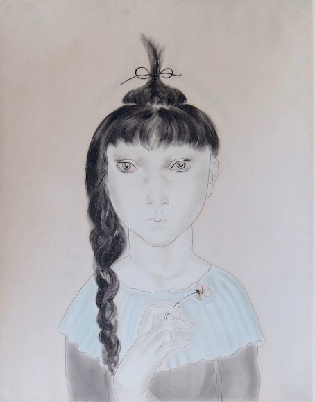 Tsuguharu Foujita, 1886 - 1968, Girl with Braid, 1929, Etching, Aquatint, H 14.75&rdquo; x W 11.25&rdquo;, Signed Lower Right - &quot;Foujita&quot; Inscribed Lower Left - &quot;IX/X&quot;