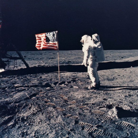 5. NASA, Buzz Aldrin salutes the U.S. Flag&nbsp;(Aug. 8, 1969 Issue, p. 22), 1969