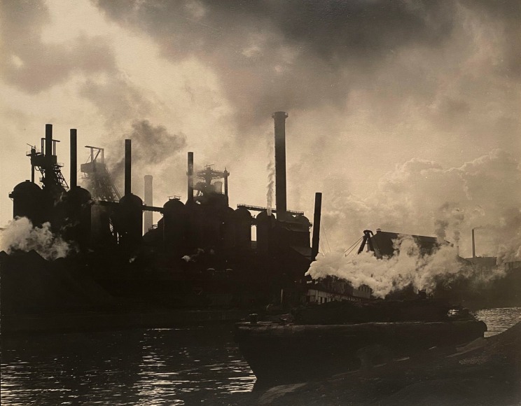 12. Harold Haliday Costain (American, 1897-1994), Smoke, Steam and Clouds - Detroit, Michigan, c. 1933