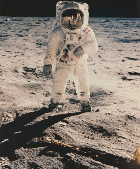 6.&nbsp;NASA, Astronaut Edwin E. Aldrin Jr., lunar module pilot, walks on the surface of the Moon near the leg of the Lunar Module &ldquo;Eagle&rdquo; during the Apollo 11 extravehicular activity. Astronaut Neil A. Armstrong, commander, took this photograph with a 70mm lunar surface camera (Aug. 8, 1969 Issue, p. 26), July 20, 1969