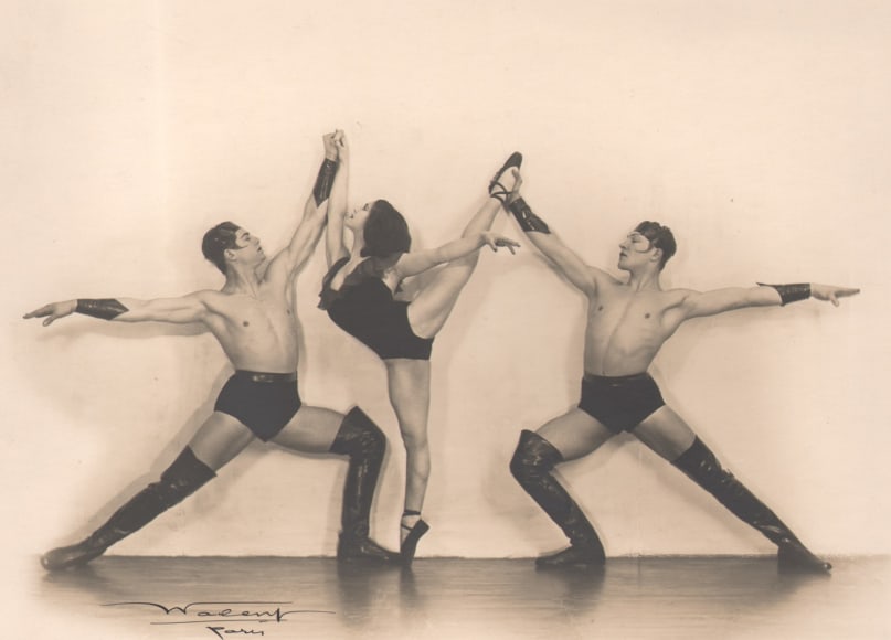 35. Stanislaus Julian Walery (Polish, 1863 - 1935), Dancers at the Folies Bergere, Paris, 1920s