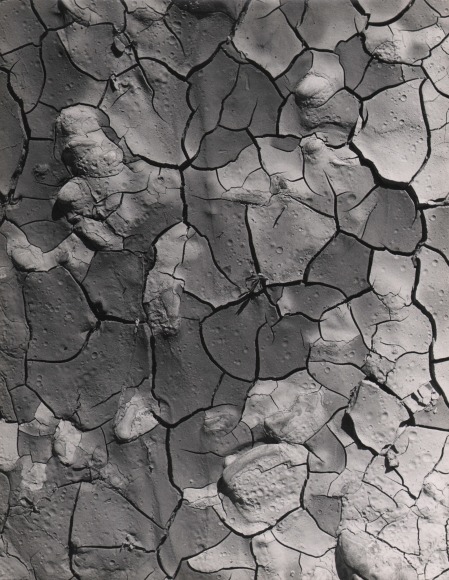 Ferruccio Ferroni, Vapori Cromatici, ​1953. Detail of cracked earth.