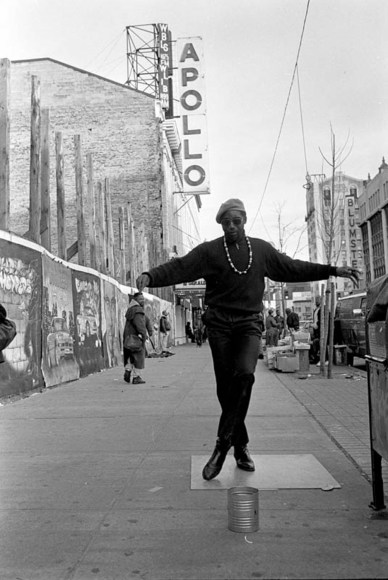 27. Dancing Harry: This man known as Dancing Harry was a fixture near the Apollo Theater in Harlem in the 1990&rsquo;s. He would put a board on the ground, and slide, and make his moves to the music of soul singer James Brown, and collect substantial tips in a coffee can, 1994.
