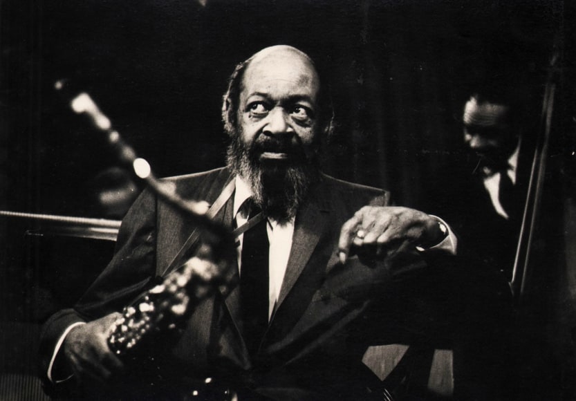 43.&nbsp;OZIER MUHAMMAD (American, b. 1950), Legendary Jazz Saxophonist Coleman Hawkins at a Performance in Chicago, c. 1969