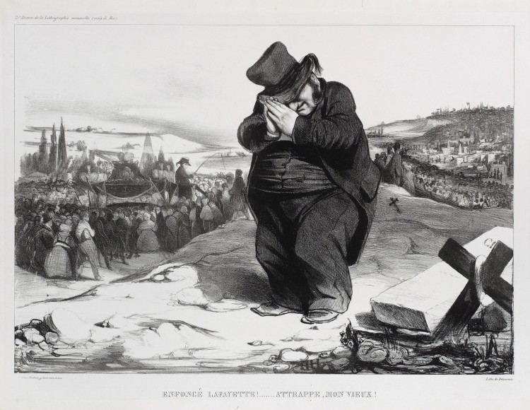 Honor&eacute; Daumier, Enfonc&eacute; Lafayette!... Attrape mon vieux!