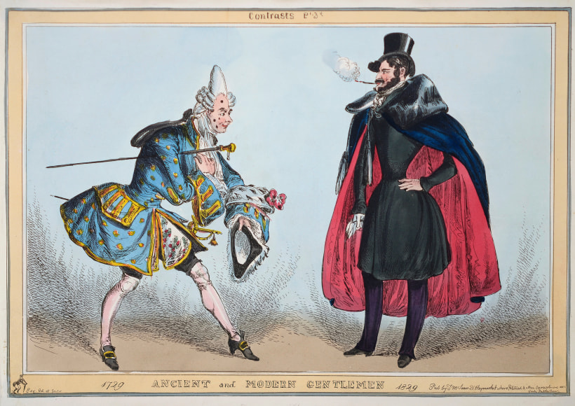 William Heath (1759-1840)  Ancient and Modern Gentlemen, 1829