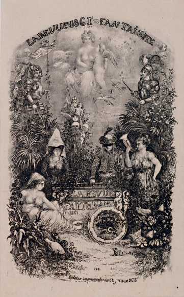 Rodolphe Bresdin, Frontispiece to La Revue Fantaisiste