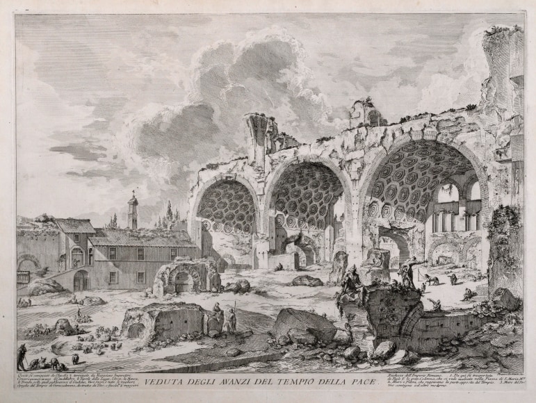 Giovanni Battista Piranesi, Veduta degli Avanzi del Tempio della Pace