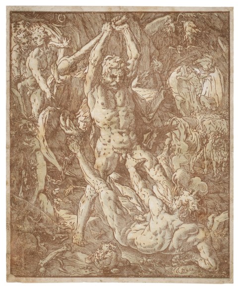 Hendrick Goltzius, Hercules and Caucus
