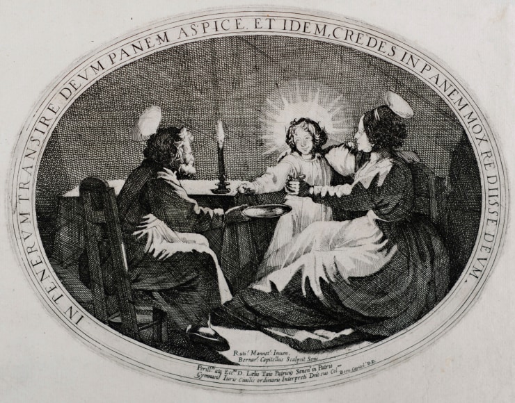 Bernardino Capitelli (1589-1639)  The Holy Family at the Table