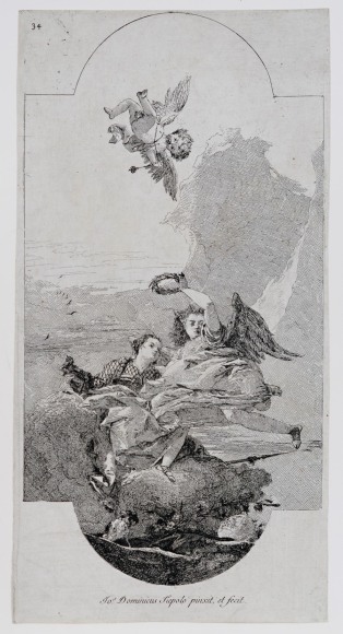 Giovanni Domenico Tiepolo, Glory Crowning Virtue