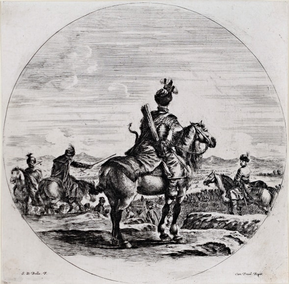 Stefano della Bella, A Polish Horseman Seen from the Back
