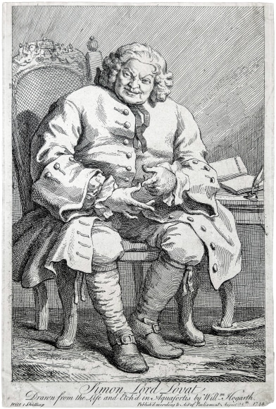 William Hogarth (1697-1764)  Simon, Lord Lovat, 1746  Etching and engraving on laid paper