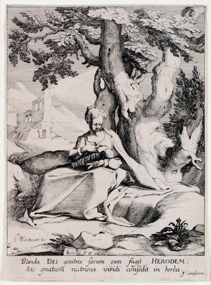 Dirk Eversen Lons (1590-after 1631)  The Virgin with the Child Seated Under a Tree, ca. 1612