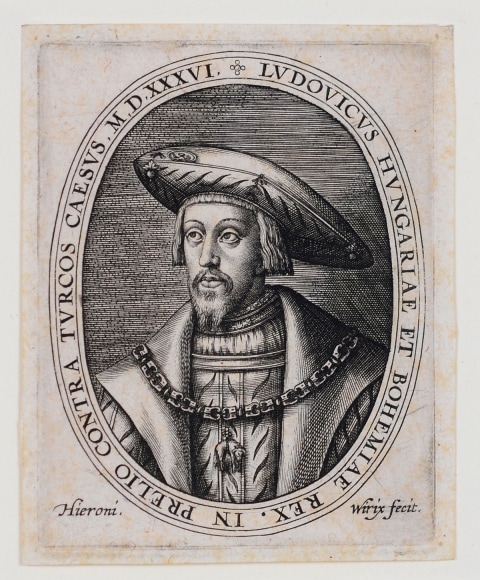Hieronymus Wierix (1553-1619)  Ludwig, King of Hungary