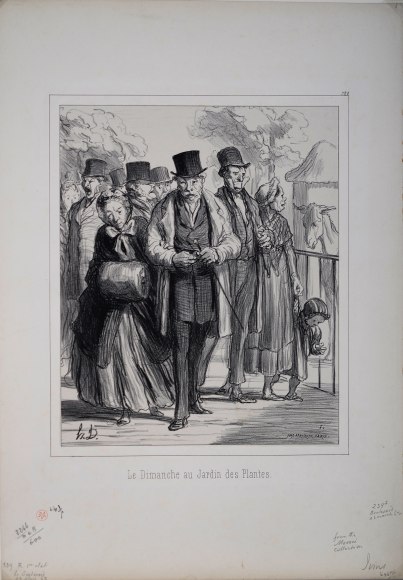 Honor&eacute; Daumier, Le Dimanche au Jardin des Plantes