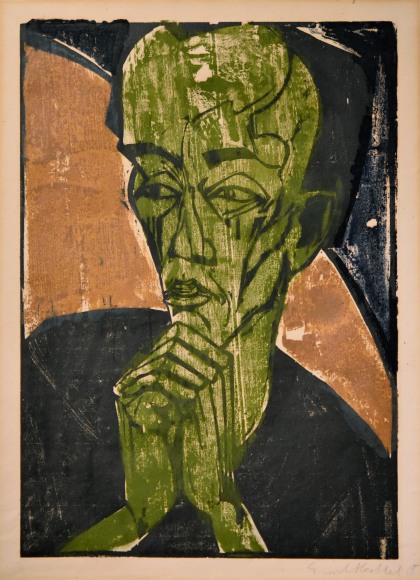 Erich Heckel, M&auml;nnerbildnis (Selbstbildnis)