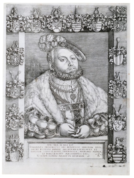Georg Pencz, Portrait of Johann Friedrich I (the Magnanimus), Elector of Saxony