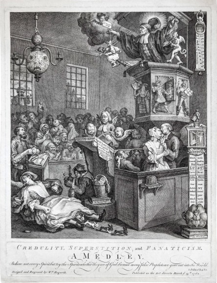 William Hogarth (1697-1764)  Credulity, Superstition, and Fanaticism, 1798  Etching and engraving on wove paper