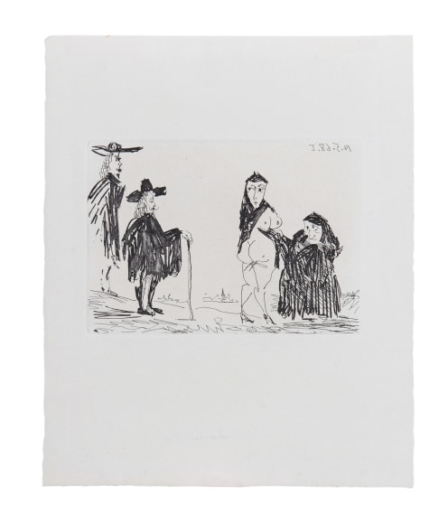 Pablo Picasso (1881-1973)  La Celestine en Action: Racolage, 1968