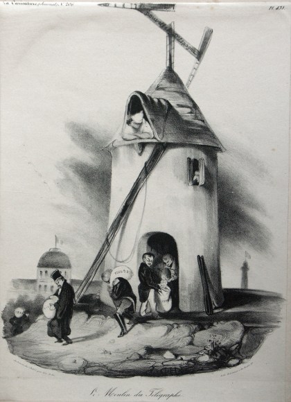 Honor&eacute; Daumier, Le Moulin de T&eacute;l&eacute;graphe