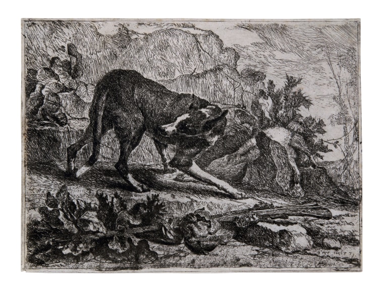 Jan Fyt (1611-1661)  Lone Dog