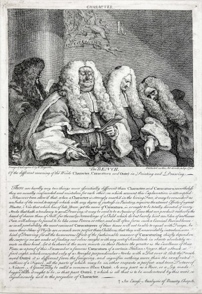 William Hogarth (1697-1764)  The Bench, 1758  Etching and engraving on laid paper