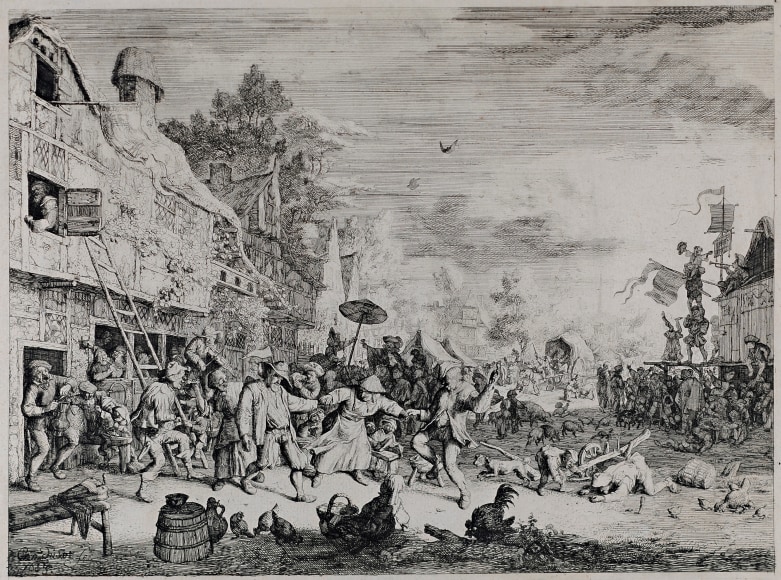 Cornelis Dusart, The Large Village Fair, 1685