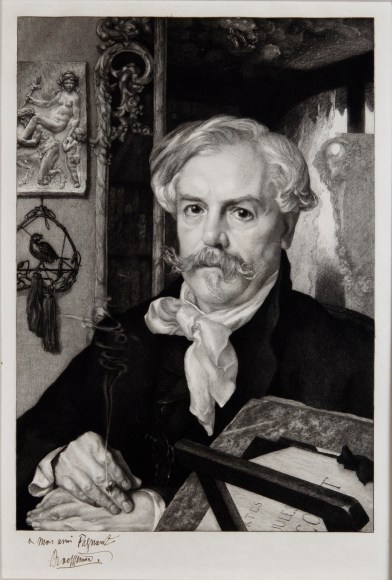 Felix Bracquemond,  Edmond de Goncourt, 1882