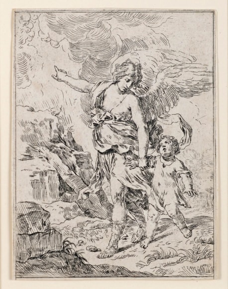 Simone Cantarini (1612-1648)  The Guardian Angel