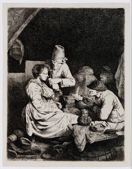 Bega, The Inn, etching on laid paper