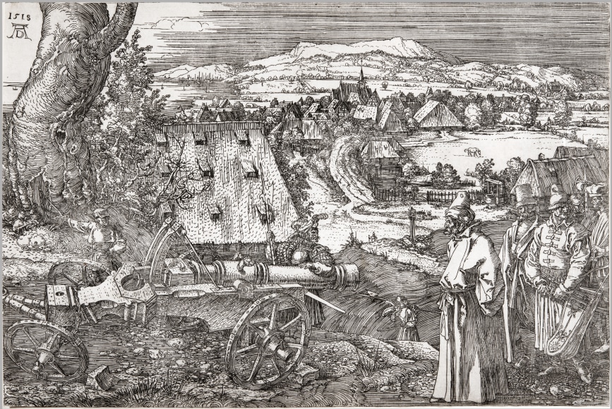 Albrecht Dürer, Landscape with a Large Cannon