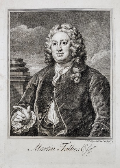 William Hogarth (1697-1764)  Martin Folkes, 1742  Etching and engraving on laid paper