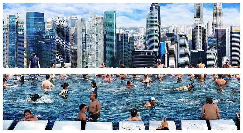 Sangbin IM. People-Singapore (Edition of 5), 2011. lambda print/diasec, 52.07 x 190.5(top), 44.45 x 190.5 cm (bottom). Courtesy of the artist & PKM Gallery. 
